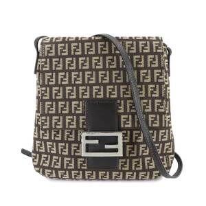 FENDI Brown Leather Shoulder Bag